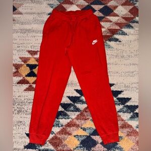 Nike Red Jogger Sweatpants